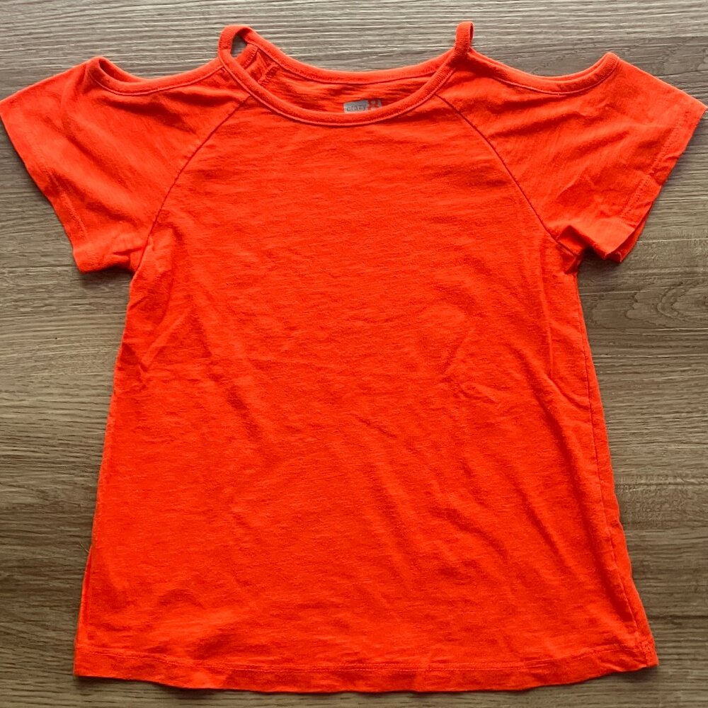 7/8 Crazy 8 Orange Cold Shoulder Short-Sleeve Shirt*